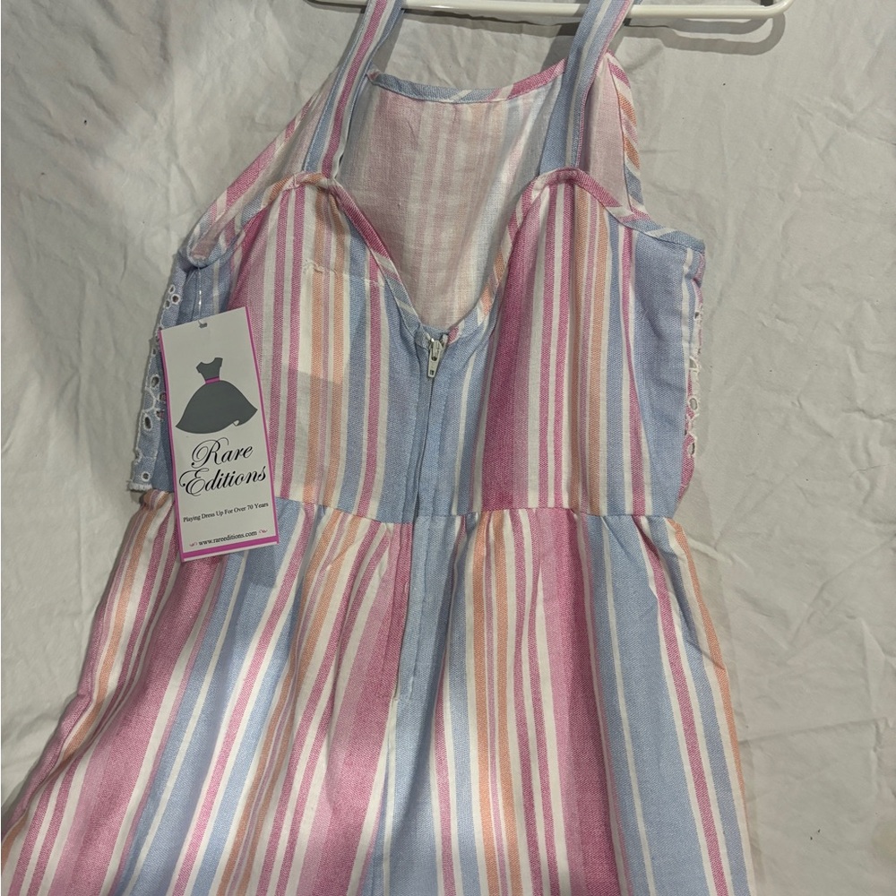 Rare Editions Pastel Striped Jumpsuit - Picture 4 of 6